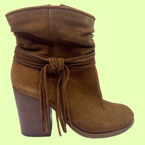 Honey Brown Boho Suede Jessica Simpson Booties